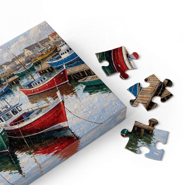 Puzzle Le port de pêche